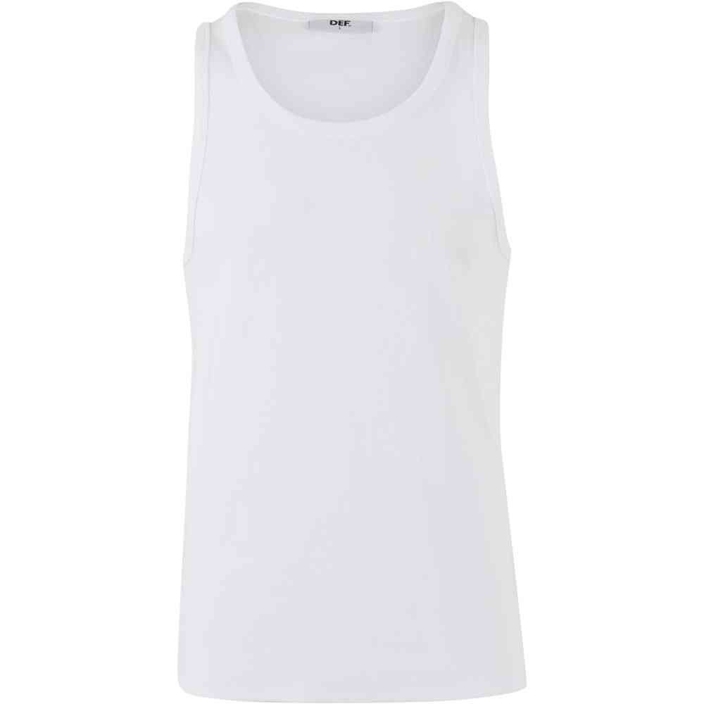 DEF - Basic 2 Pack Tanktop - Weiß/Grau